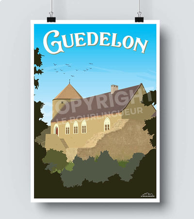Affiche chateau de guedelon