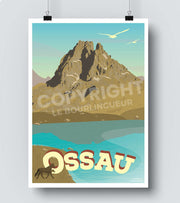 Affiche Ossau montagne