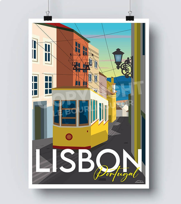 Affiche Lisbonne portugal