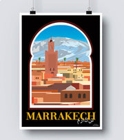 affiche maroc marrakech