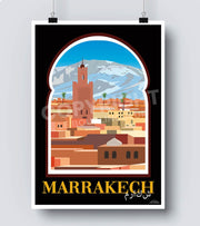 affiche maroc marrakech