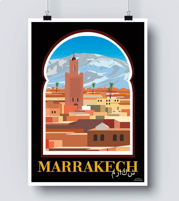 affiche maroc marrakech