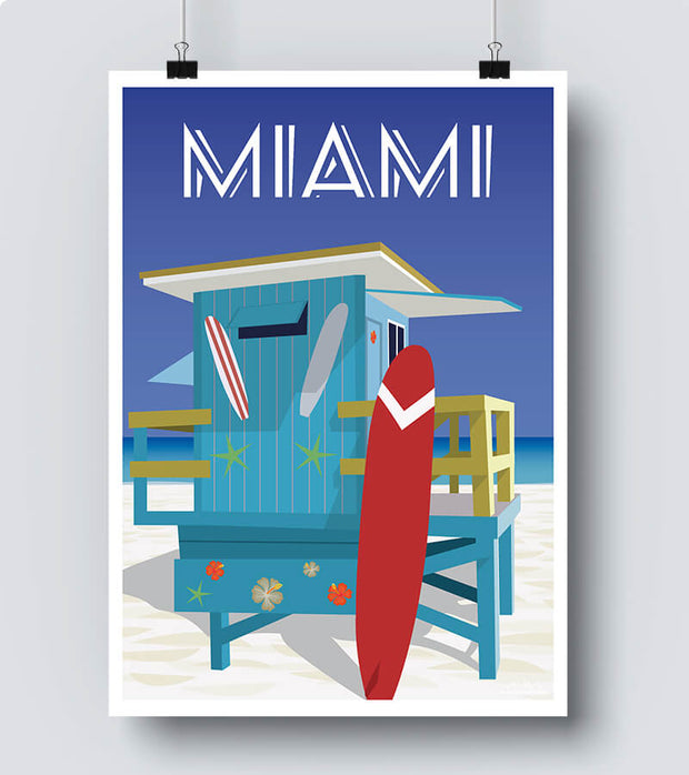 Affiche californie miami