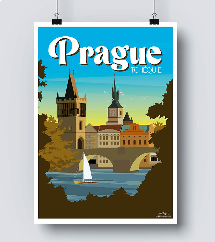 Affiche prague tchequie