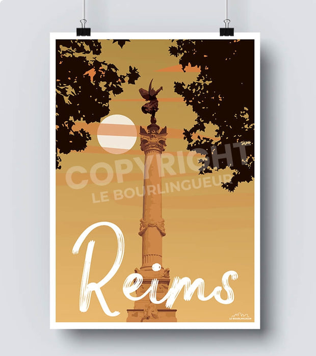Affiche vintage Reims