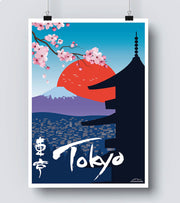 Affiche tokyo chine