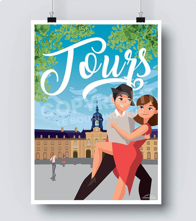 Affiche vintage Tours