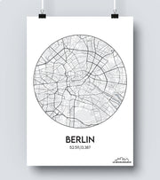 Affiche Carte Berlin