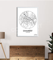 Affiche Plan Chambéry