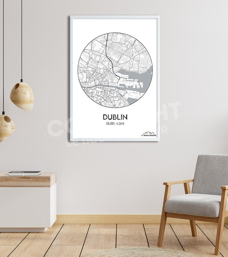 Affiche Plan Dublin