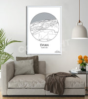 Affiche Plan Evian