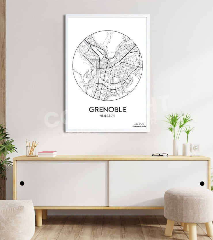 Affiche Plan Grenoble
