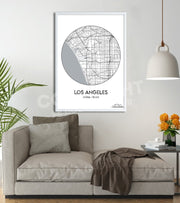 Affiche Plan Los Angeles