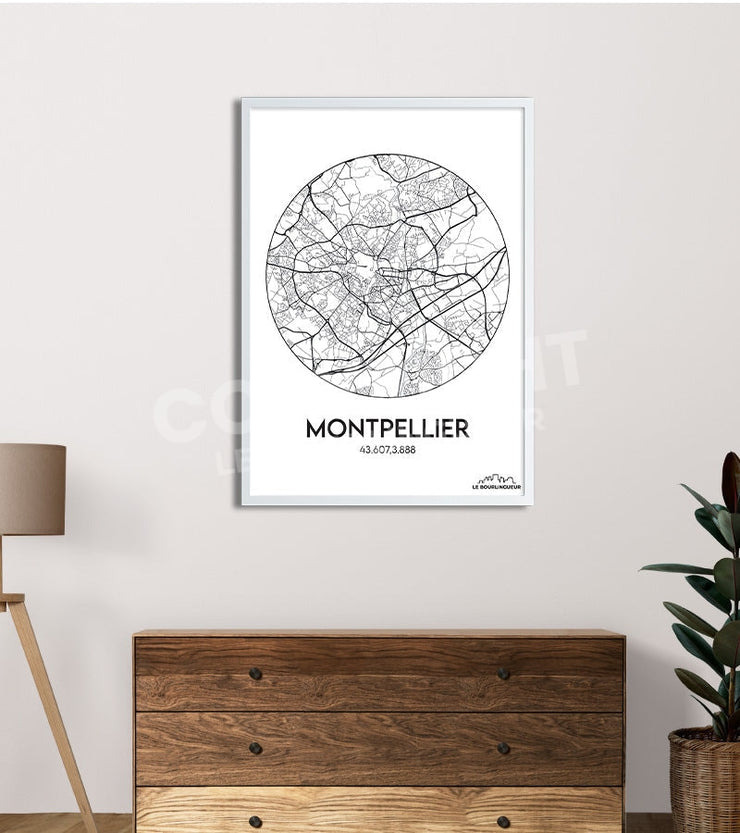 Affiche Plan Montpellier