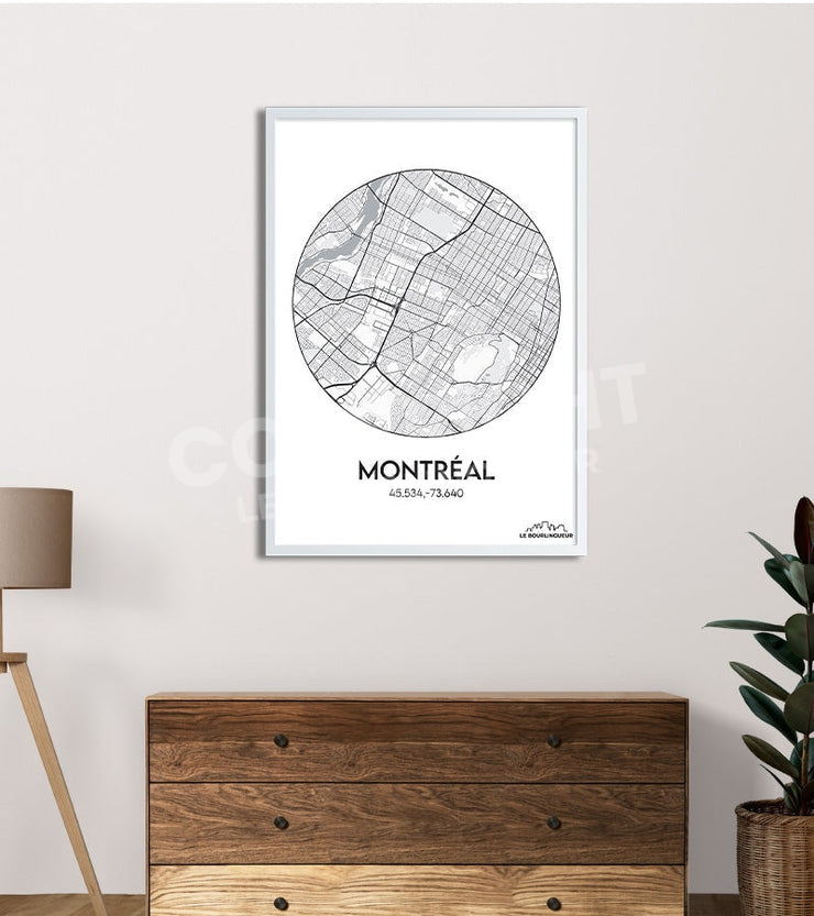 Affiche Plan Montréal