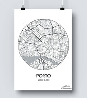 Affiche Carte Porto