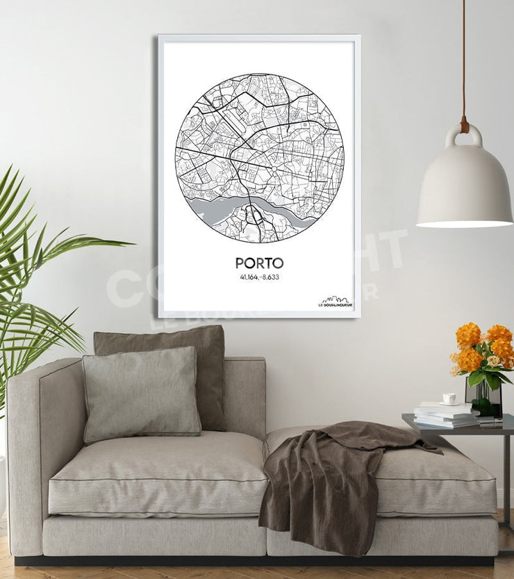Affiche Plan Porto
