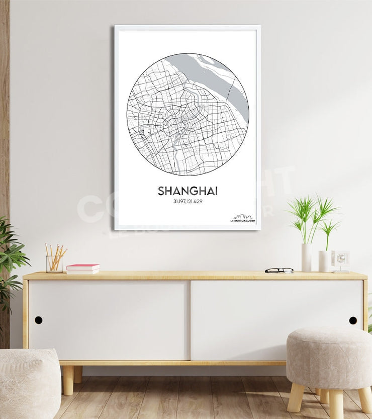 Affiche Plan Shanghai