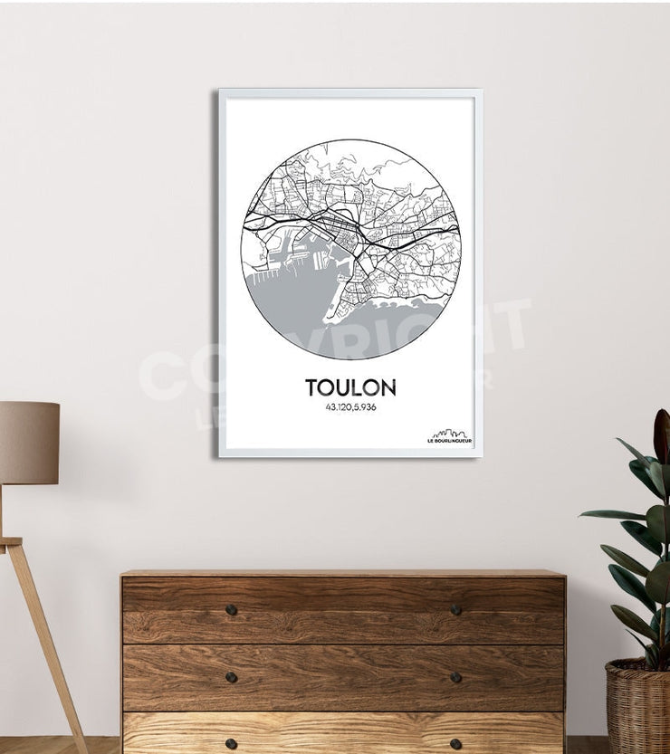 Affiche Plan Toulon