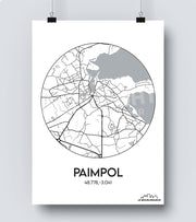 Affiche Carte Paimpol