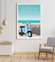 Poster vintage Hyeres