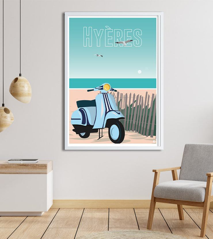 Poster vintage Hyeres