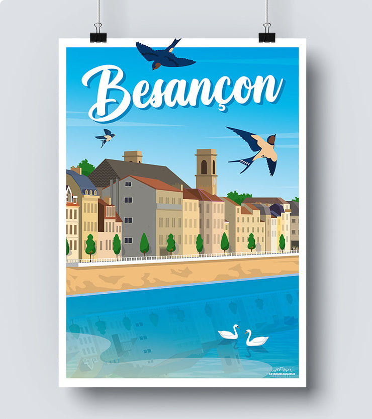 Affiche besançon travel poster