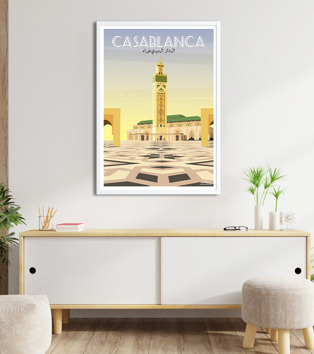 poster moderne casablanca arabe