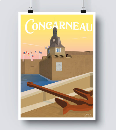 Affiche concarneau bretagne