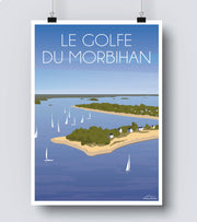 Affiche bretagne ile au moine 