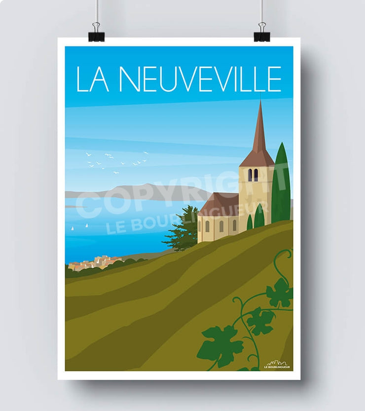 Affiche La Neuveville - Suisse