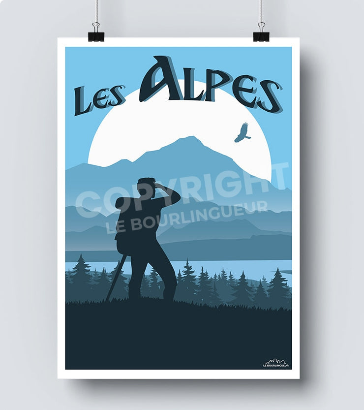 Affiche Les Alpes 30X40 Poster
