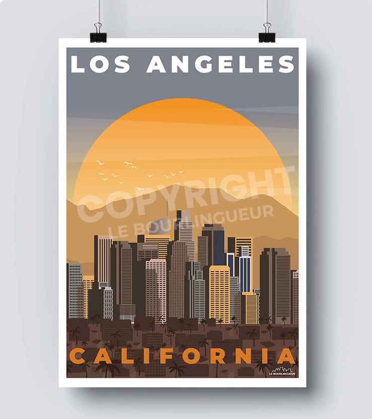 Affiche Los angeles amerique