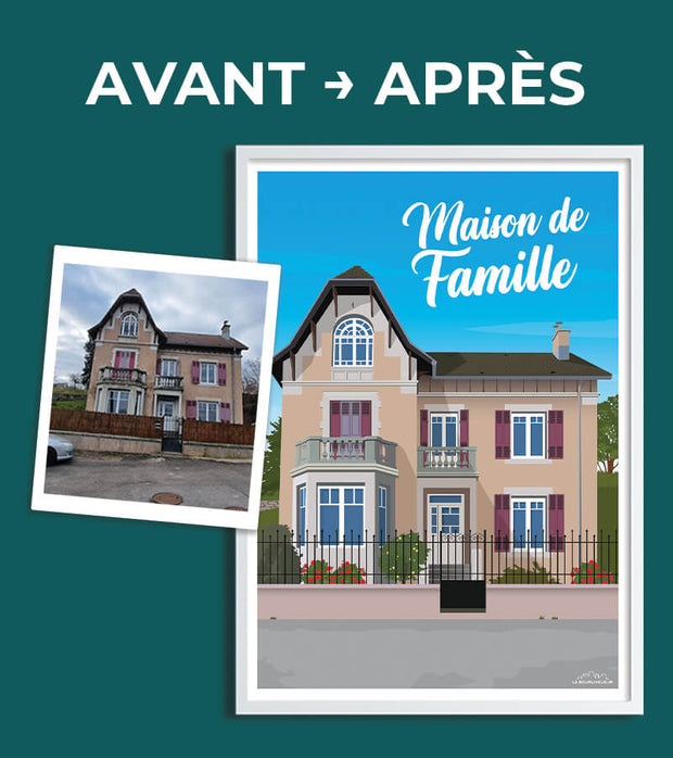 Affiche Personnalisée "Maison"