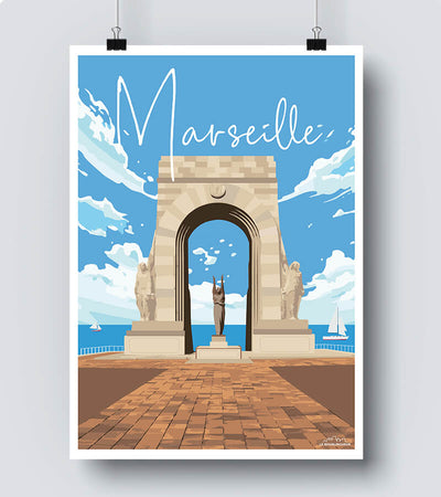 Affiche monument aux morts de Marseille