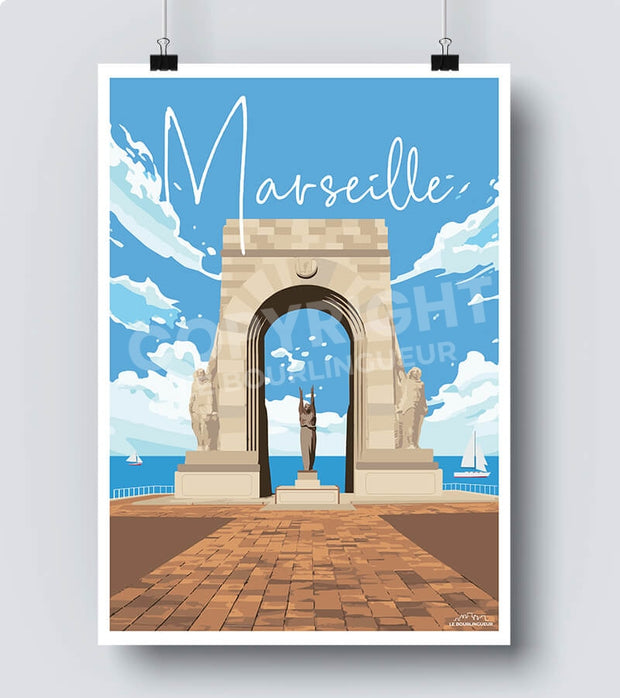 Affiche monument aux morts de Marseille