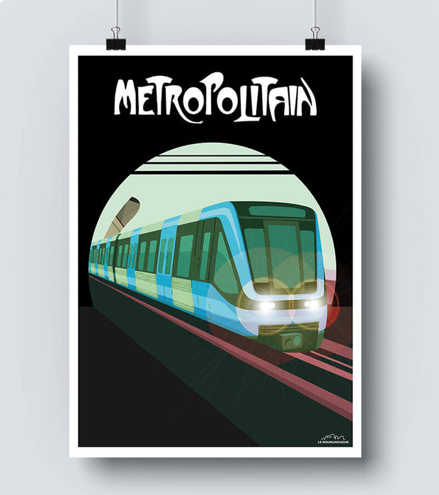 Affiche métro de Paris 
