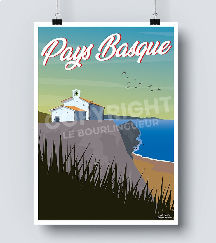 Affiche pays basque biarritz