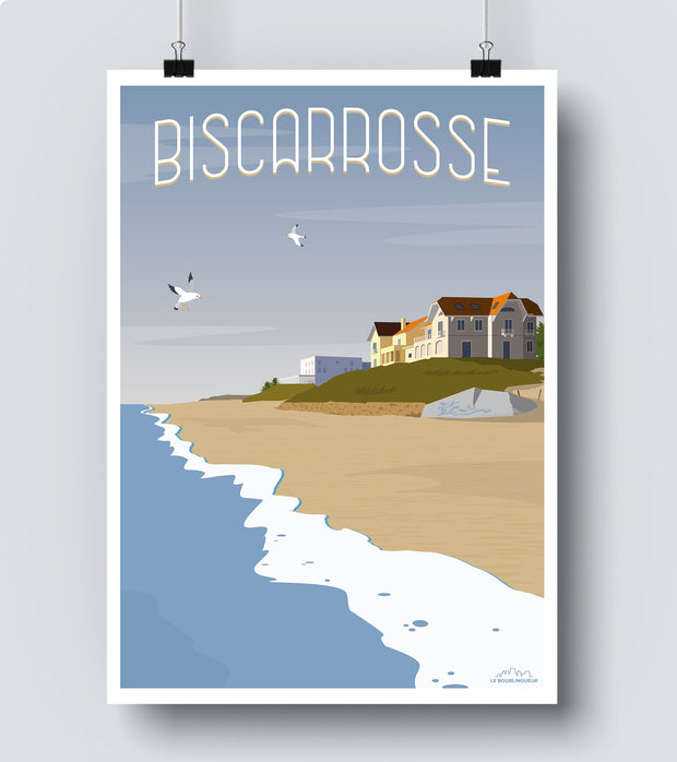 affiche ville de biscarosse