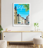 Ville de poitier en poster