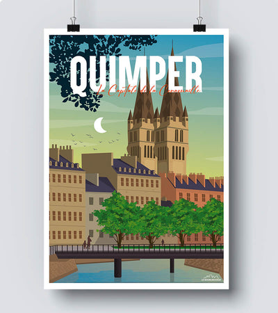 Affiche vintage Quimper 