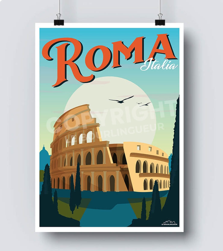 Affiche rome italie