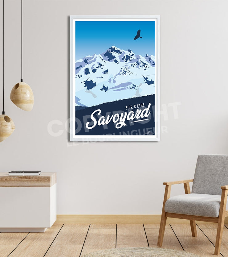 Affiche vintage savoyard et fier