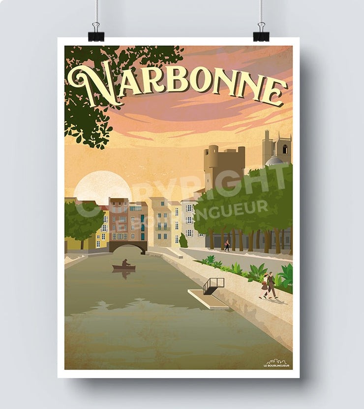 Affiche Narbonne occitanie france