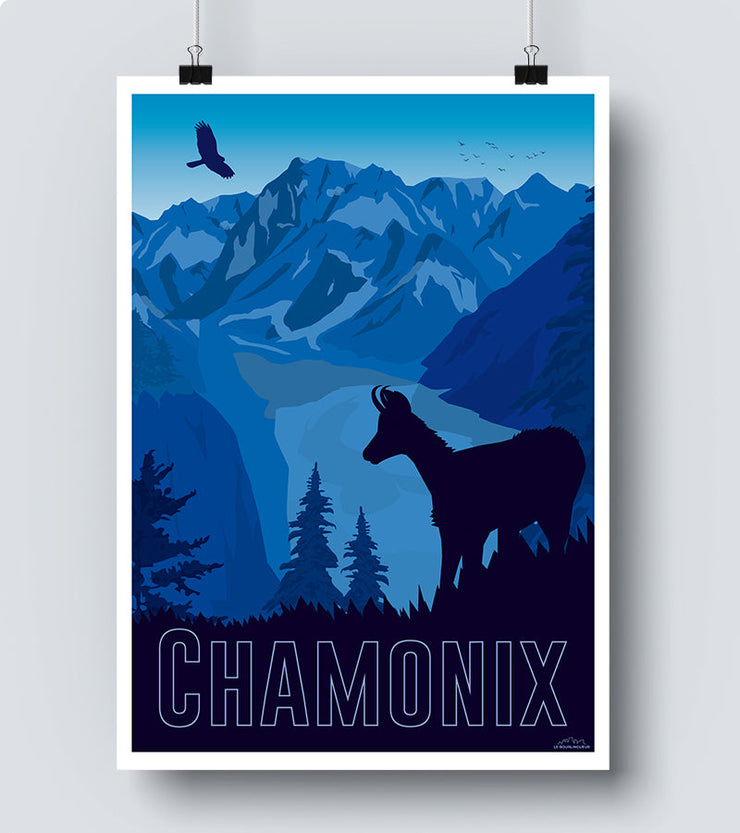 Affiche chamoix pic du midi 