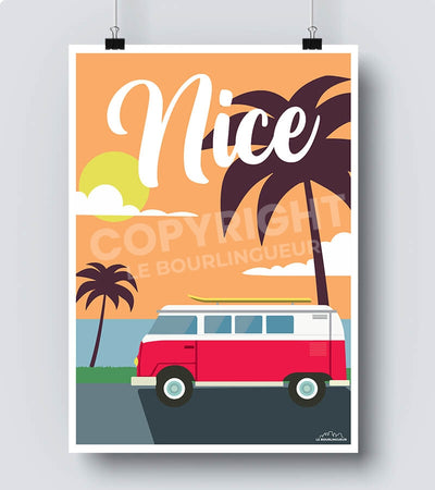 Affiche vintage Nice