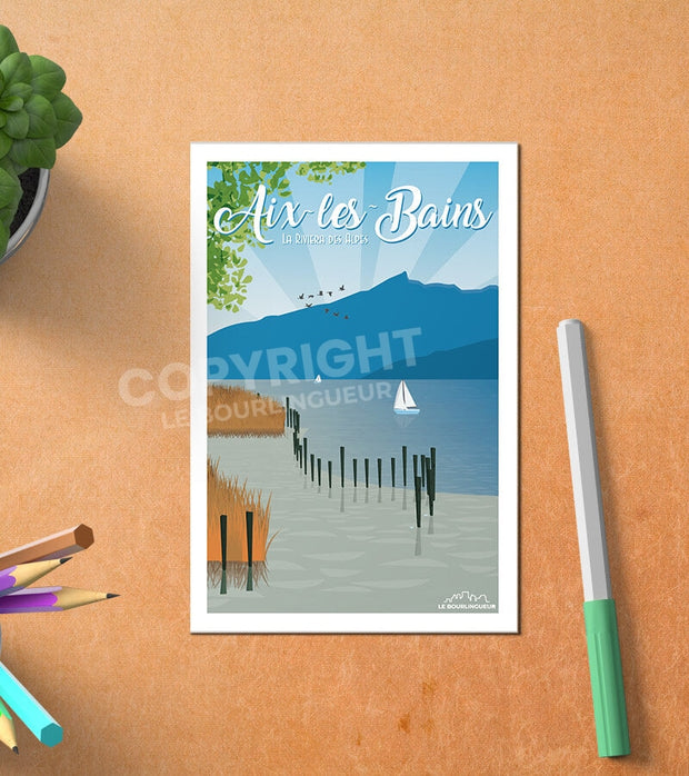 Carte Postale Aix Les Bains Lac Du Bourget Postale