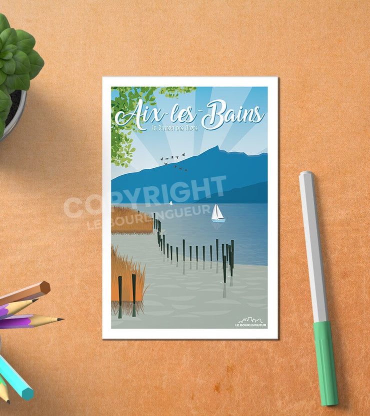 Carte Postale Aix Les Bains Lac Du Bourget Postale