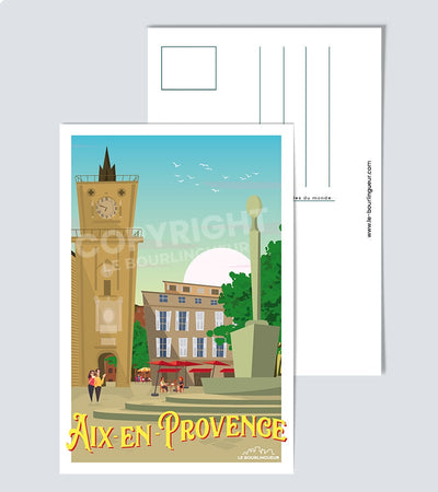 carte postale aix en provence
