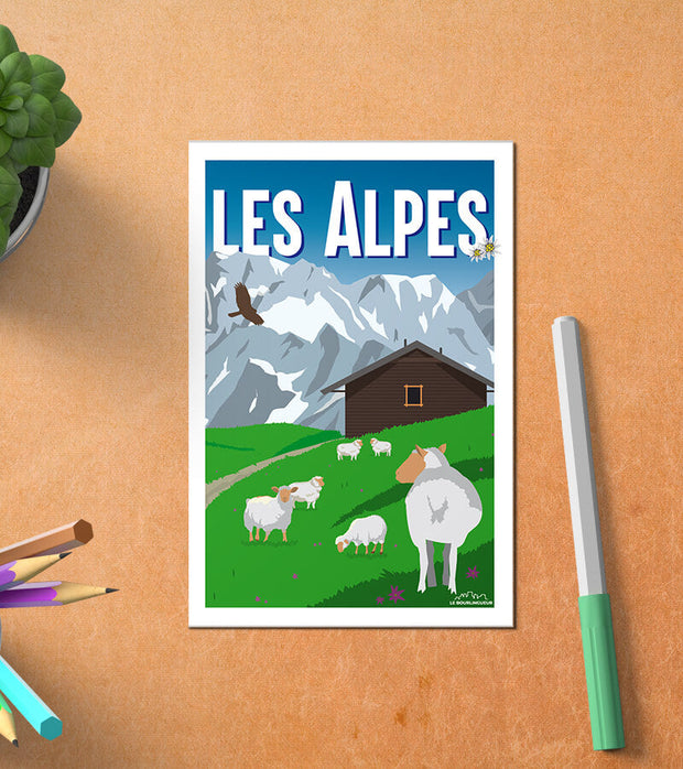 Carte Postale Les Alpes Postale